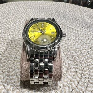 Lucien Piccard Watch with Vibrant Yellow Dial